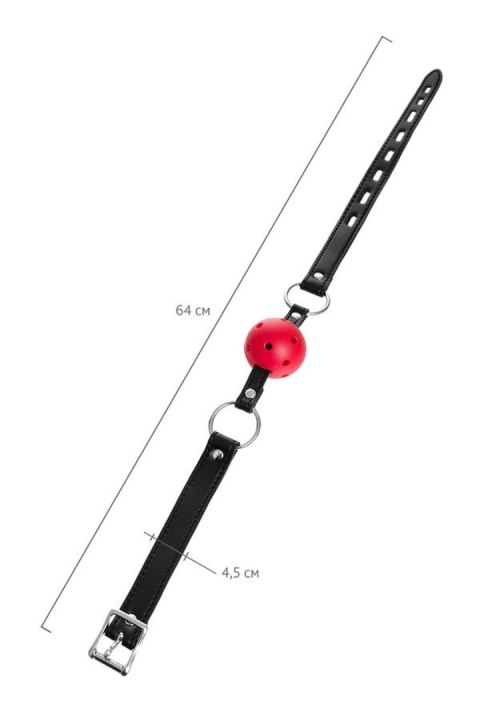 Anonymo - Knebel z tworzywa ABS, czerwony, 64 cm