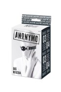 Knebel kulkowy Anonymo, TPR, czarny, 64 cm