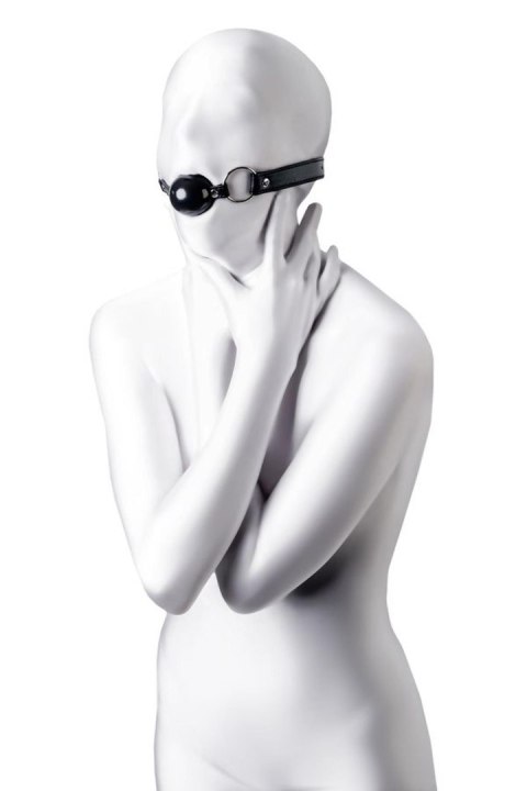 Knebel kulkowy Anonymo, TPR, czarny, 64 cm