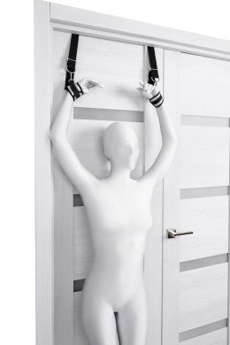 Anonymo – Eleganckie Wiązania na Ręce do Drzwi, Srebrne, 23 cm