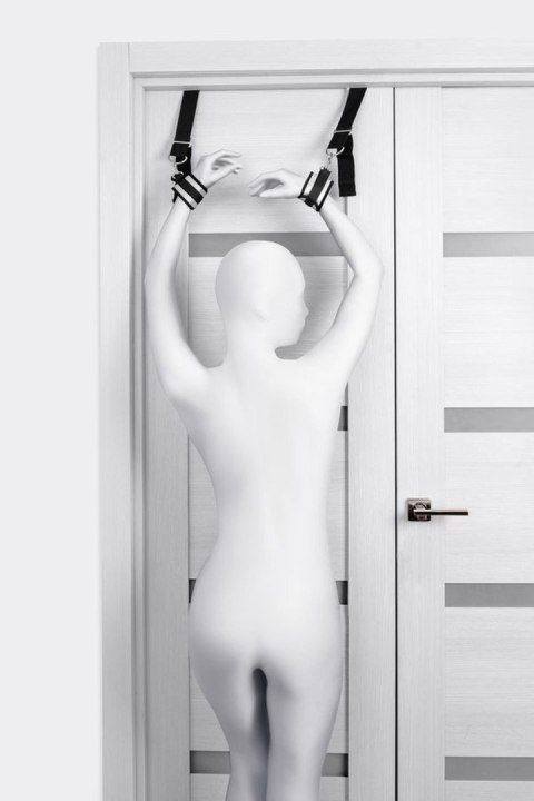 Anonymo – Eleganckie Wiązania na Ręce do Drzwi, Srebrne, 23 cm
