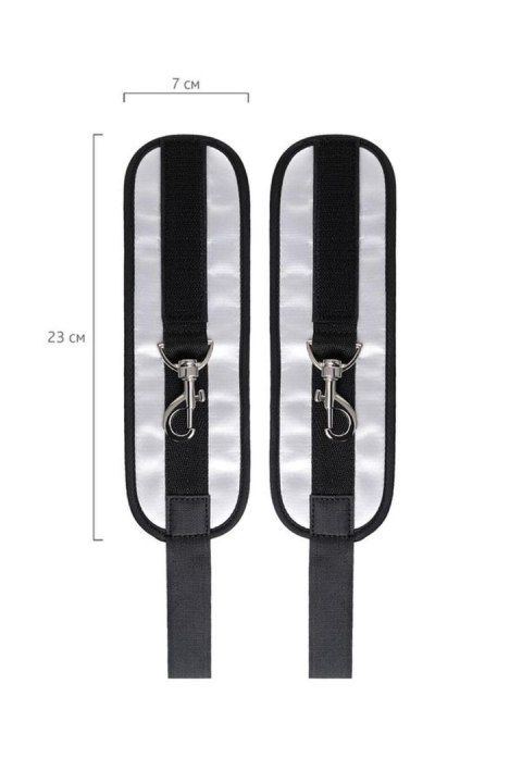 Anonymo – Eleganckie Wiązania na Ręce do Drzwi, Srebrne, 23 cm