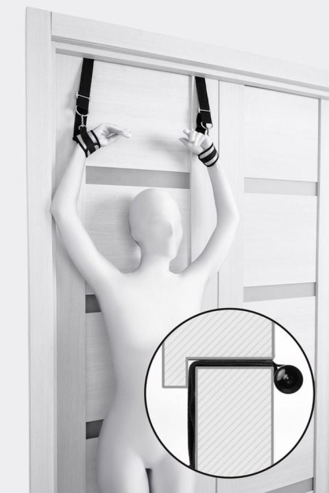Anonymo – Eleganckie Wiązania na Ręce do Drzwi, Srebrne, 23 cm