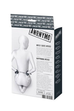Anonymo Kajdanki z Naturalnej Skóry, Czarne