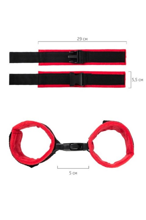 Kajdanki Anonymo z Czerwonego Weluru, 29 cm