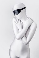 Maska Anonymo ze skóry PU, czarna, 26,5 cm
