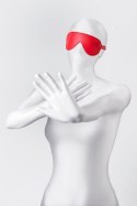 Maska Anonymo z ekoskóry PU, czerwona, 65 cm
