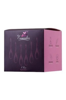Elegancki Zestaw 6 Kulek Gejszy XEROMANTICA K-ROSE, Silikonowe, Różowe