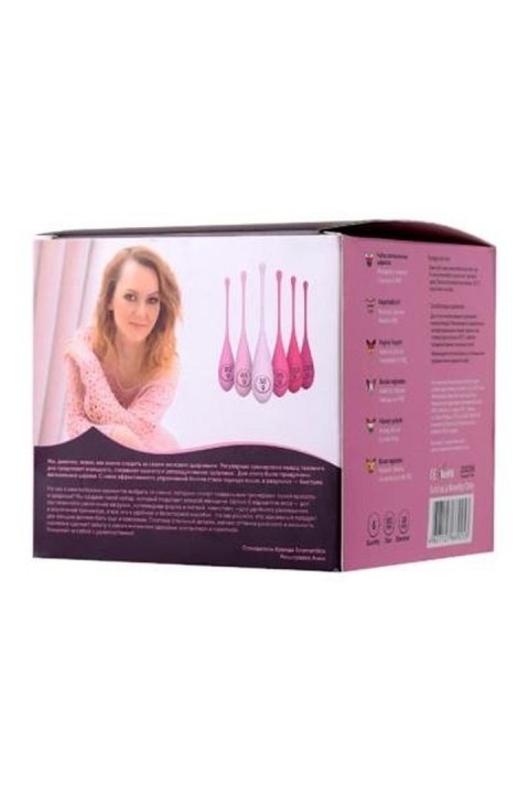 Elegancki Zestaw 6 Kulek Gejszy XEROMANTICA K-ROSE, Silikonowe, Różowe