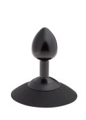 MALESATION Alu-Plug – Elegancki Czarny Korek Analny z Przyssawką