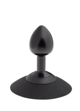 MALESATION Alu-Plug – Elegancki Czarny Korek Analny z Przyssawką