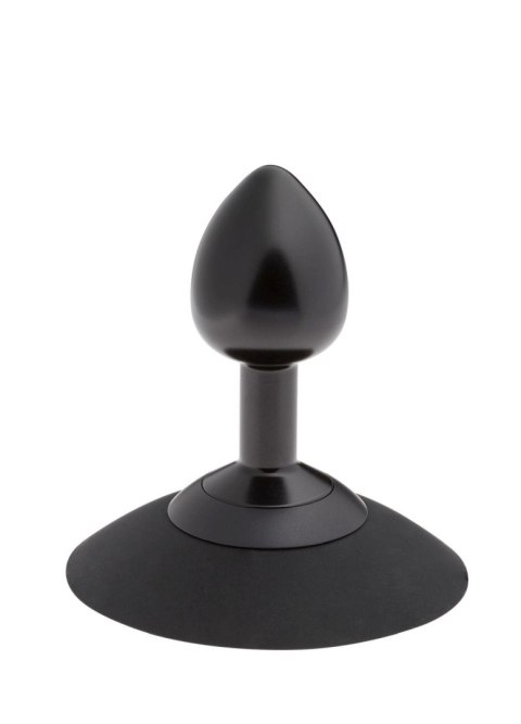 MALESATION Alu-Plug – Elegancki Czarny Korek Analny z Przyssawką