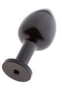 MALESATION Alu-Plug – Elegancki Czarny Korek Analny z Przyssawką