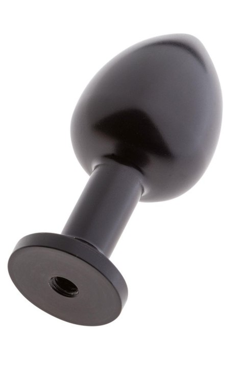 MALESATION Alu-Plug – Elegancki Czarny Korek Analny z Przyssawką