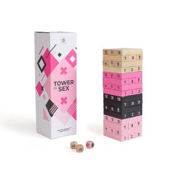 Wieża Pożądania i Pikantne Domino - Drewniana Gra Erotyczna