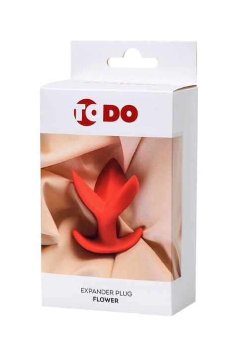 ToDo Flower Red Expander Plug – Kwitnąca Przyjemność Analna