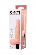 A-TOYS, Realistyczny wibrator z wieloma trybami wibracji, TPE, 14 cm