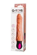 A-TOYS Realistyczny wibrator z podgrzewaniem, 12 trybów, giętki, TPE, ładowany USB