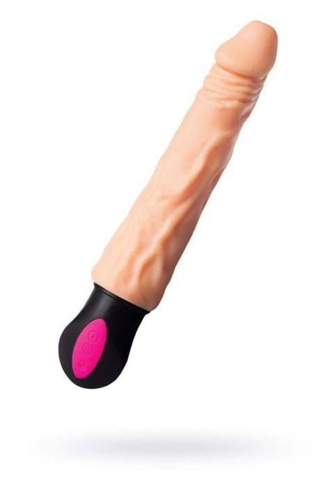 A-TOYS Realistyczny wibrator z podgrzewaniem, 12 trybów, giętki, TPE, ładowany USB