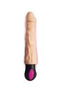 A-TOYS Realistyczny wibrator z podgrzewaniem, 12 trybów, giętki, TPE, ładowany USB