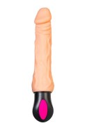 A-TOYS Realistyczny wibrator z podgrzewaniem, 12 trybów, giętki, TPE, ładowany USB