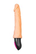 A-TOYS Realistyczny wibrator z podgrzewaniem, 12 trybów, giętki, TPE, ładowany USB