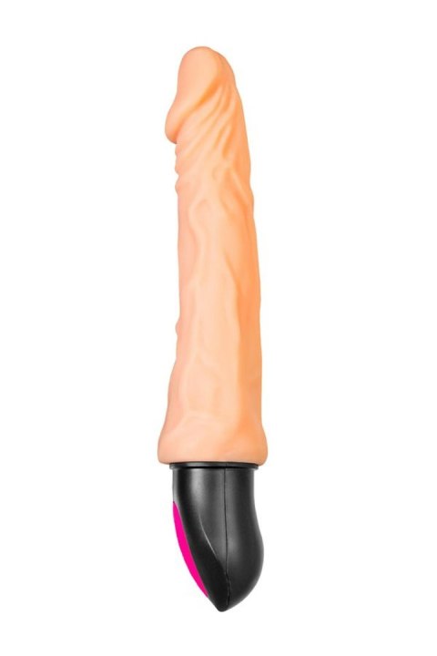 A-TOYS Realistyczny wibrator z podgrzewaniem, 12 trybów, giętki, TPE, ładowany USB