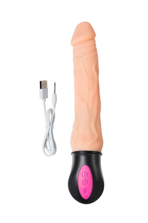 A-TOYS Benedick: Elastyczny Wibrator Grzewczy z TPE i 12 Trybami Wibracji
