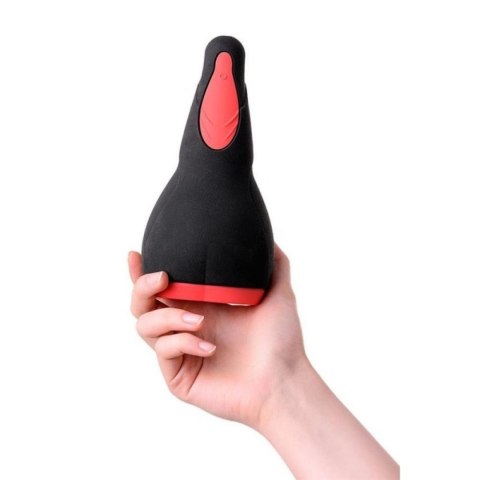 EROTIST Eruption: Ładowany masturbator męski z silikonu, czarny, 18,5 cm