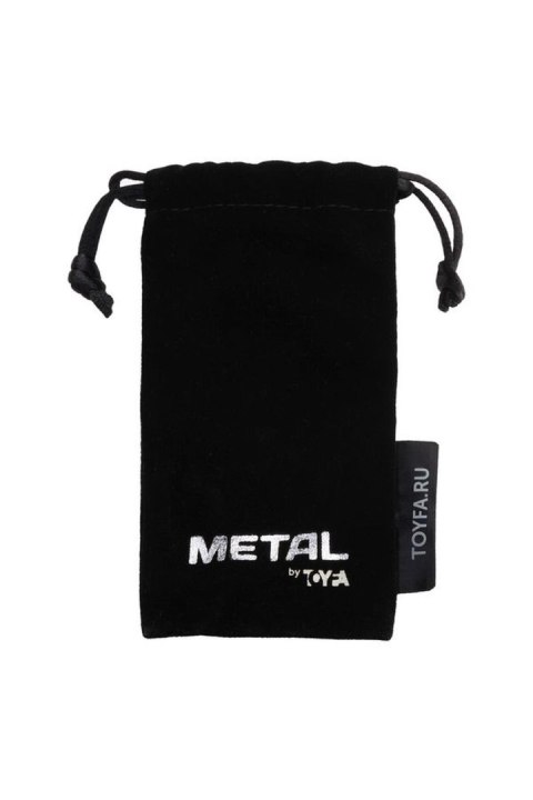 TOYFA Złoty Metalowy Korek Analny z Białym Okrągłym Kryształem, Długość 7 cm, Średnica 2-3,5 cm, Waga 140 g