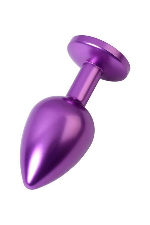 Elegancki Metalowy Korek Analny TOYFA z Ametystowym Kryształem