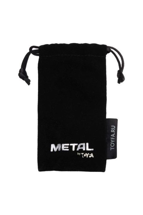 Elegancki Metalowy Korek Analny TOYFA z Ametystowym Kryształem