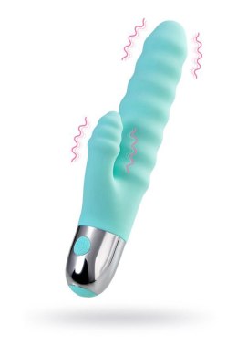Zmysłowy Wibrator Relief Flovetta Flax z Silikonu Miętowego – 17,5 cm Intensywnej Stymulacji Łechtaczki