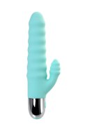 Zmysłowy Wibrator Relief Flovetta Flax z Silikonu Miętowego – 17,5 cm Intensywnej Stymulacji Łechtaczki