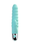 Zmysłowy Wibrator Relief Flovetta Flax z Silikonu Miętowego – 17,5 cm Intensywnej Stymulacji Łechtaczki