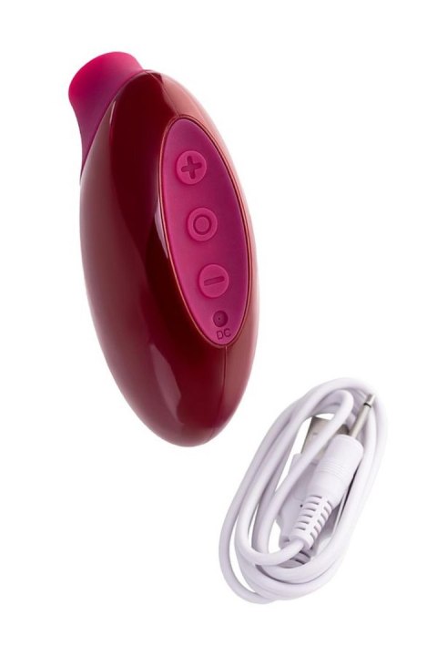 A-Toys Myrty – Luksusowy Stymulator Łechtaczki z Podciśnieniem, Burgundowy, 9,8 cm