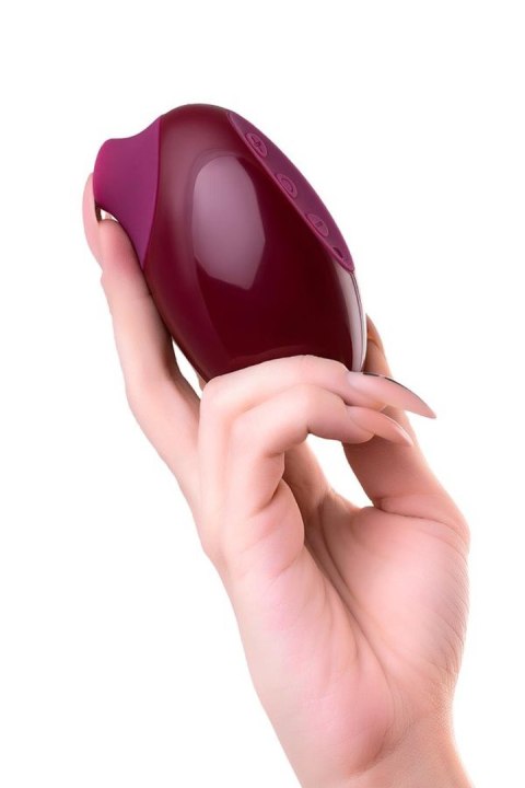 A-Toys Myrty – Luksusowy Stymulator Łechtaczki z Podciśnieniem, Burgundowy, 9,8 cm