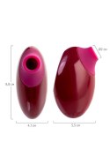 A-Toys Myrty – Luksusowy Stymulator Łechtaczki z Podciśnieniem, Burgundowy, 9,8 cm