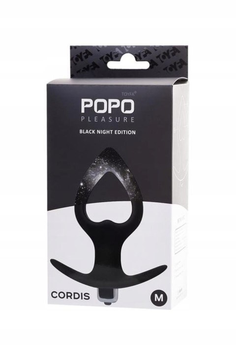 TOYFA POPO Pleasure Cordis M Wibrujący Korek Analny - Czarny