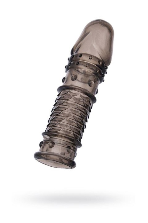 ToyFa XLover – Przedłużka dla mężczyzn, powiększająca, z TPE, przezroczysta czerń, 13,5 cm