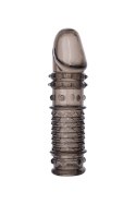 ToyFa XLover – Przedłużka dla mężczyzn, powiększająca, z TPE, przezroczysta czerń, 13,5 cm