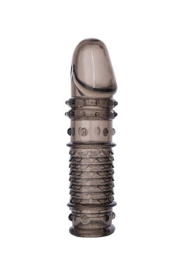 ToyFa XLover – Przedłużka dla mężczyzn, powiększająca, z TPE, przezroczysta czerń, 13,5 cm
