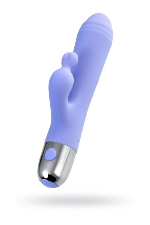 Wibrator Flovetta Crocus z podwójną stymulacją, silikonowy, fioletowy, 17,5 cm