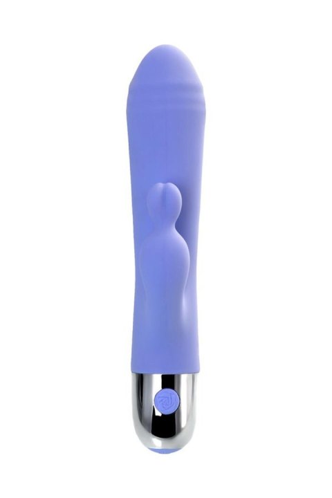 Wibrator Flovetta Crocus z podwójną stymulacją, silikonowy, fioletowy, 17,5 cm