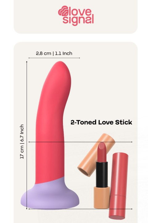 Dwubarwne Dildo Love Stick Medium