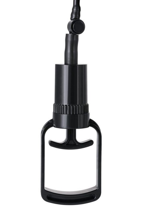 Elegancka przezroczysta pompka do penisa A-TOYS z wibracjami, 22,8 cm