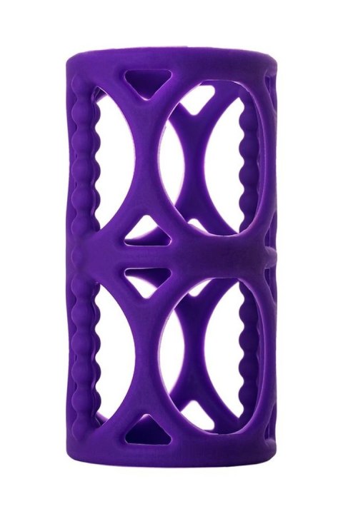 A-TOYS, nakładka na penisa z silikonu, fioletowa, 7,5 cm