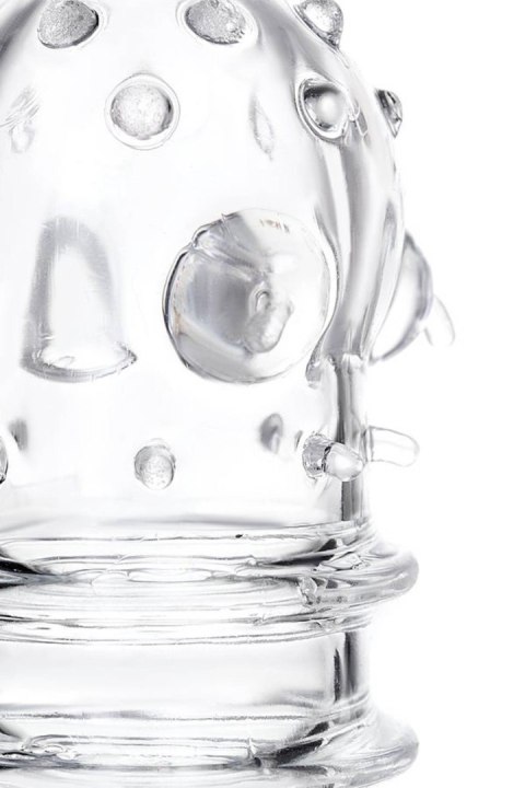 A-TOYS: Transparentna Nakładka Powiększająca na Penisa z TPR, 15.3 cm