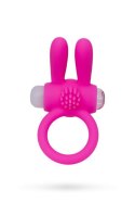 A-TOYS Wibrujący Pierścień Penisa Rabbi, Silikonowy, Różowy, Średnica 2.5 cm