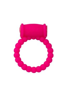 A-TOYS Silikonowy Wibrujący Pierścień Erekcyjny, Różowy, Ø3.5 cm
